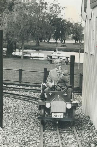 Controller Irving Paisley, Back into the olden days on a miniature car