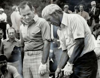 Pair of aces, Arnold Palmer, a former winner of the U