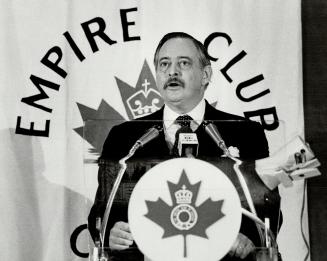 Jacques Parizeau, The Quebec finance minister was in Toronto yesterday to speak to an Empire Club audience