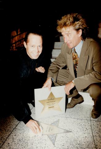 Richard Peddie with Rod Stewart