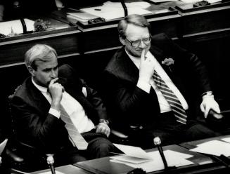 Two of the boys, David Peterson, left, in the Legislature with Treasurer Bob Nixon