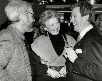 Gordon and the missus. Director Norman Jewison, left, joins actor or director Gordon Pinsent and his wife, actress Charmion King, at Harbourfront yest(...)