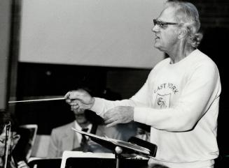 Getting ready, Musical director Clifford Poole puts Scarborough Philharmonic Orchestra through their paces in preparation for Saturday concert at Midl(...)