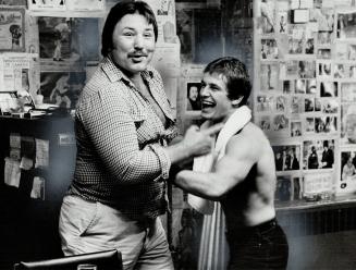 No generation gap, Twenty-three years - and 125 pounds - separate George Chuvalo and 146 1/2 pounder, Donnie Poole, but they're buddies as Chuvalo man(...)