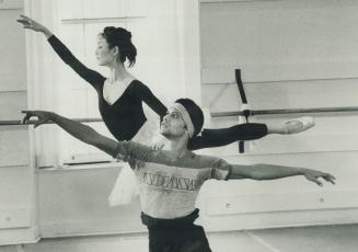 Building a ballet, Yoko Ichino and Kevin Pugh (above) will be dancing Bayadere
