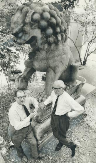 An experiment in togetherness is taking place at the Royal Ontario Museum where the new co dreictors Walter Tovell, left, Maxwell Henderson are tranquilly testing out a team approach