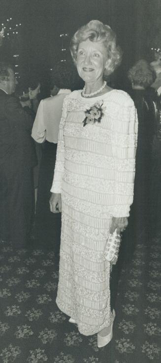 Scarborough Mayor Joyce Trimmer is elegant in beaded gown
