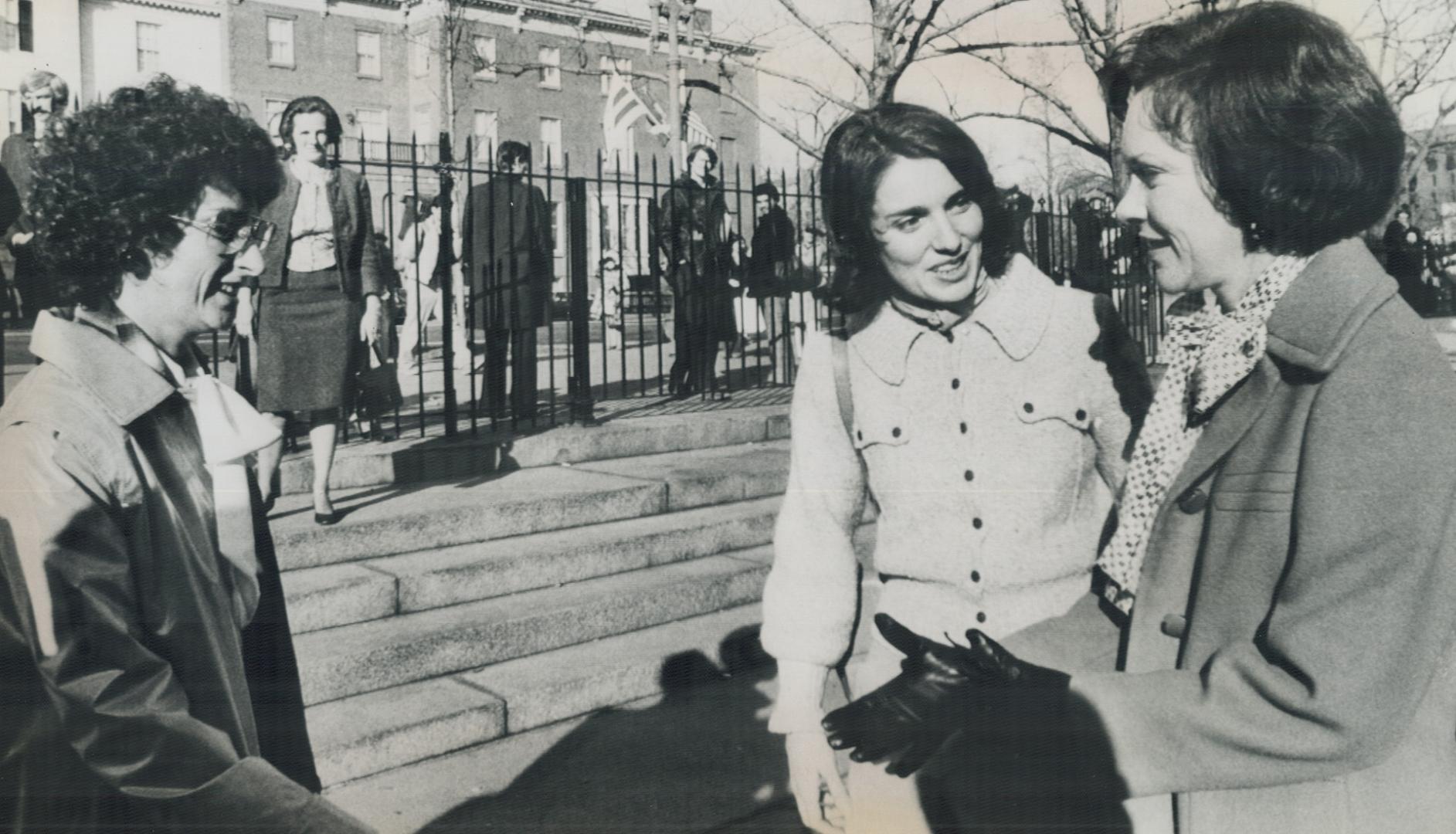 Margaret Trudeau and Mrs. Carter