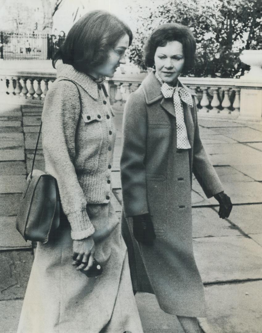 Margaret Trudeau and Mrs. Carter