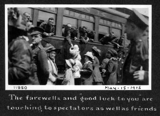 The Farewells and ''good luck to you'' are touching to spectators as well as friends
