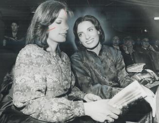 Margaret Trudeau, right, in New York with Princess Yasmin Ali Khan