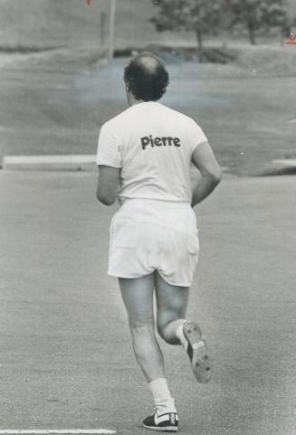 A jogger named Pierre. The charisma's not gone yet