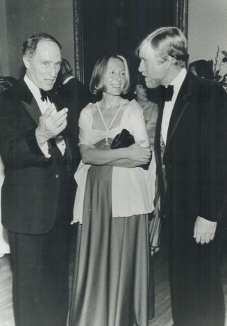 Donnalu Wigmore chat with opposition leader Trudeau at Governor General's Ball