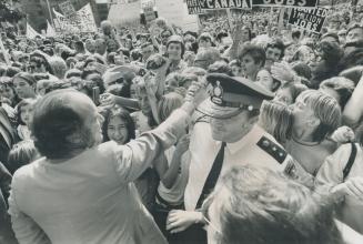 Trudeaumania was alive and well in the collection of communities east of Metro that Prime Minister Pierre Trudeau visited yesterday. Crowds of well-wi(...)