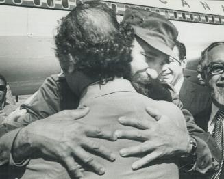 Prime Minister departure from Cuba with Castro