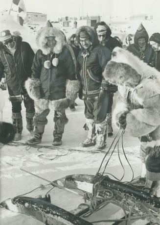 Prime minister Trudeau, shown here on an Arctic tour, once said no to aboriginal land claims