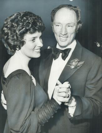 Prime Minister Pierre Trudeau and his wife, Margaret, enjoy a dance at the annual, $100-a-plate, Liberal party fund-raising dinner last night at Four Seasons-Sheraton Hotel