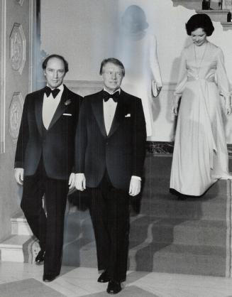 Pierre and Margaret Trudeau with President and Mrs