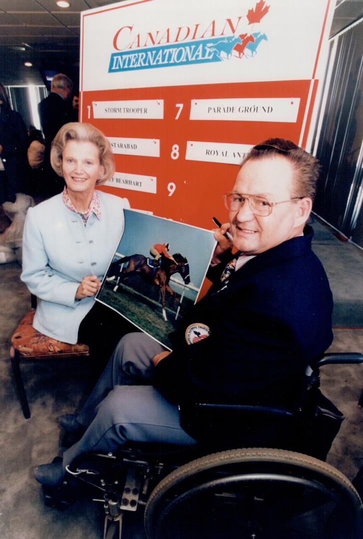 SIlver anniversary: Owner Penny Chenery and jockey Ron Turcotte reminisce about Secretariat's victory in 1973 Canadian International, his final career race