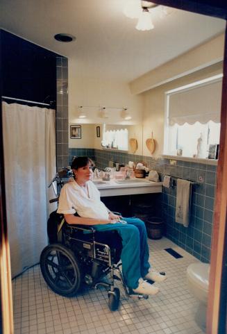Below, Barbara Turnbull, paralyzed by a gunman's bullet, tells how she renovated her house