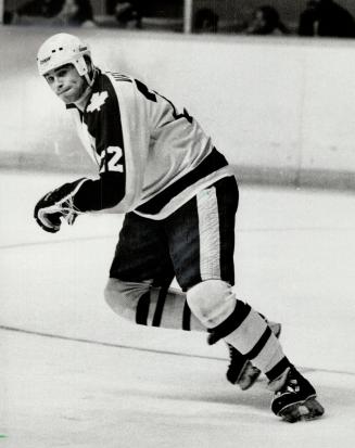 Disappointing start: Leaf captain Rick Vaive, who broke team record with 54 goals last season, is off to a slow start this campaign with only one so far, despite the fact he is shooting more