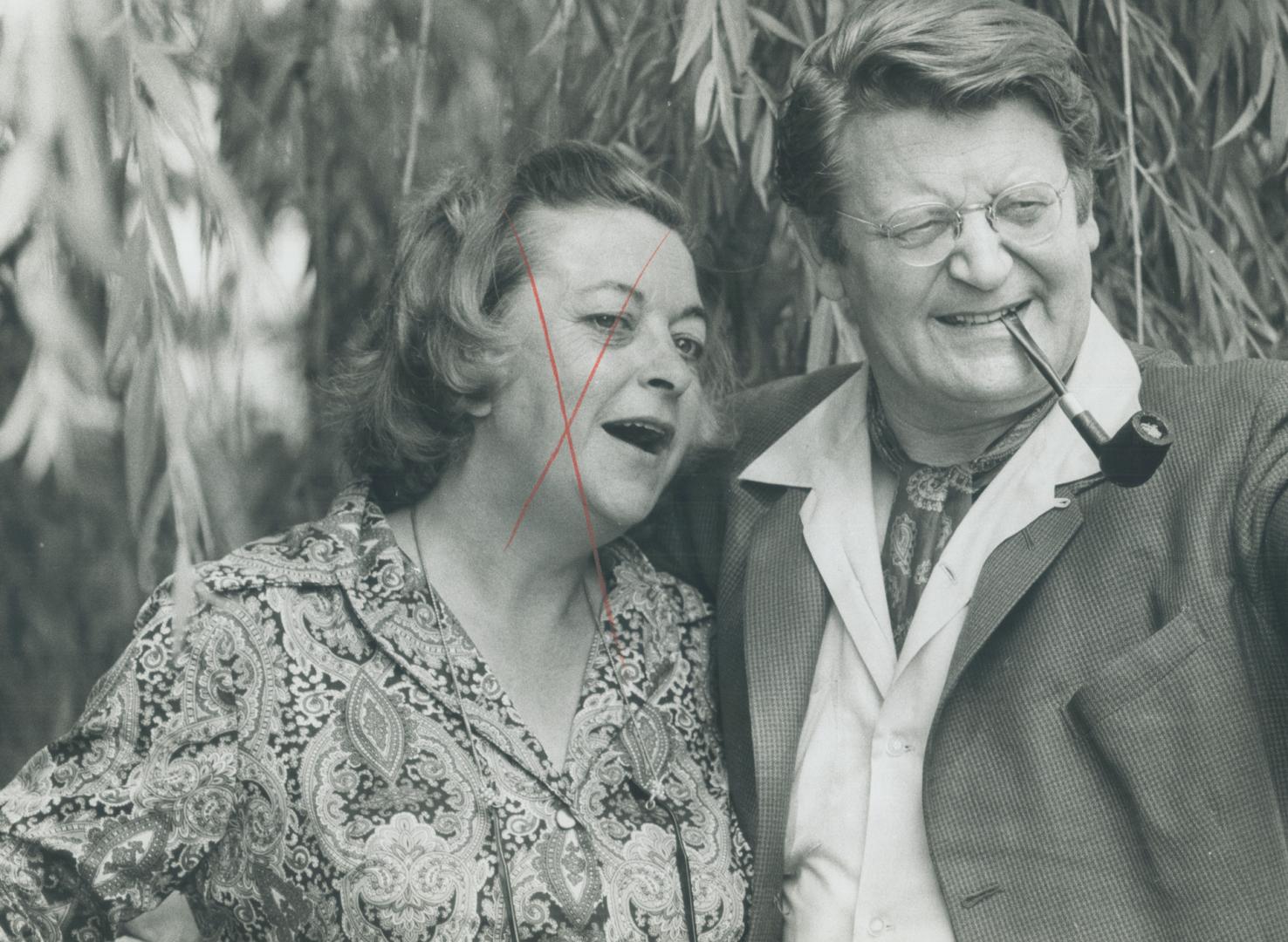 Actor Tony Van Bridge with wife Molly