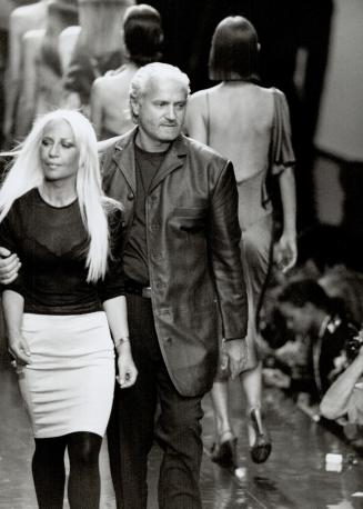 Gianni Versace and sister Donatella