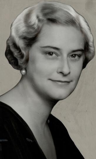 The former Countess Vera Fugger, who recently became the wife of Kurt Schuschnigg by proxy while he was held prisoner by the Nazis