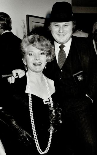 Left, Eliot Ness, portrayed by Al Waxman, with his wife Sara