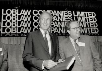 Galen Weston with Richard Currie Ceo Loblaws