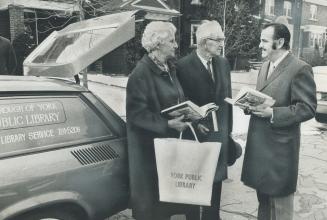 Mobile Library for handicapped persons in York borough was launched yesterday by Mayor Philip White (right)