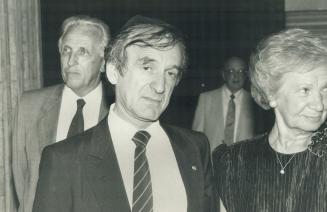 Supporting centre: Elie Wiesel, winner of the 1986 Nobel Prize for Peace, was in Metro last night to address a dinner supporting a Holocaust education centre in Israel