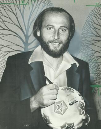 Happy fellow: Bruce Wilson, only Canadian player on New York Cosmos, thinks club is first-rate organization
