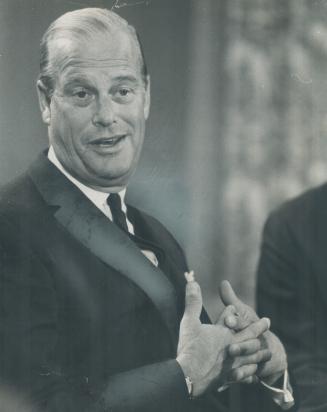 Trade minister Robert Winters. A word about everything - except leadership plans