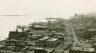 Image shows an aerial view of the Harbour. 