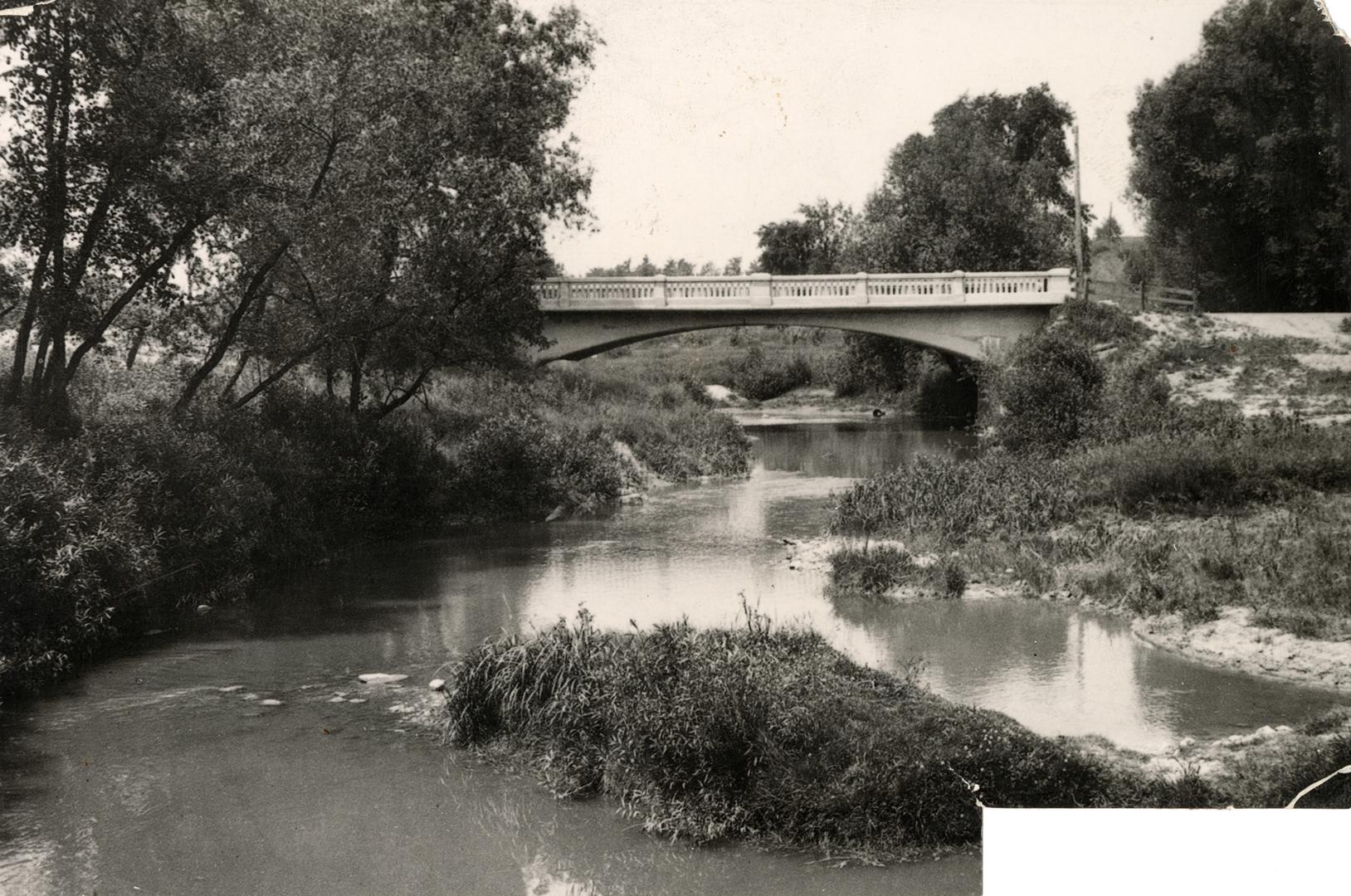 New highway bridge across the Don River erected by the York Township Council