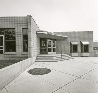 Charles R. Sanderson Branch, Toronto Public Library, Bathurst Street, southeast corner of Dundas Street West, Toronto, Ontario