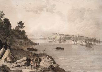 Quebec, Lower Canada, View of Quebec from Point Levy (Lauzon, Quebec)