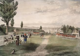 Quebec, Lower Canada, View of the Esplanade and Fortifications of Quebec with Part of the Surrounding Country