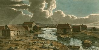 Harrower's Distillery and Mill on the River Trois Saumons (Trois-Saumons, Québec, c