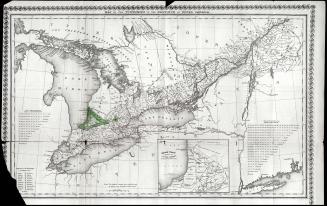 Carte des cantons dans la province du Haut-Canada