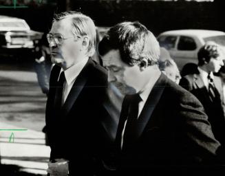 Torles mourn: Conservative Leader Joe Clark (right) and Etobicoke Centre MP Michael Wilson, for whom Elizabeth Ralph worked, were among 1,500 mourners at yesterday's funeral