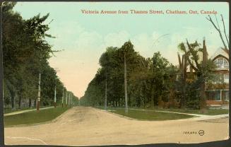 Victoria Avenue from Thames Street, Chatham, Ontario, Canada