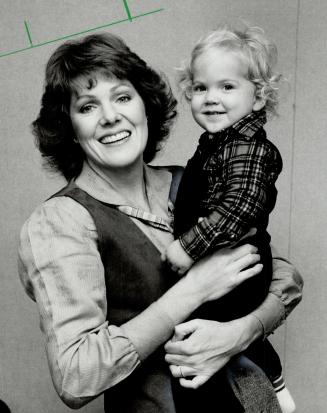 And baby makes life a delight: Lynn Redgrave and 16-month-old Annabel were at CFTO studios on the weekend where the actress narrated a pay-TV special