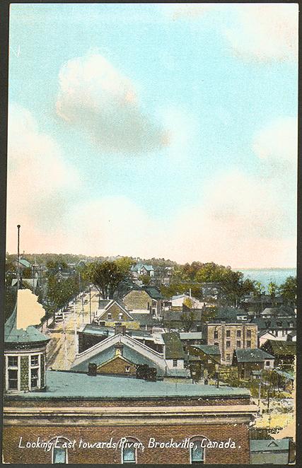 Looking eat towards River, Brockville, Canada