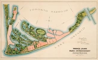 Toronto Island, plan of park improvement and proposed water ways to accompany a report of commissioner of parks, dated Dec. 15th, 1903