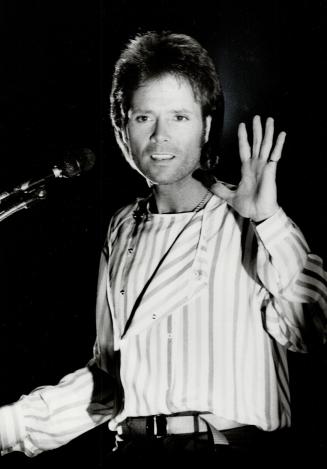 Cliff Richard: The British rock singer was a big hit at O'Keefe Centre last night, particularly with female fans who flocked to stage front to offer him roses