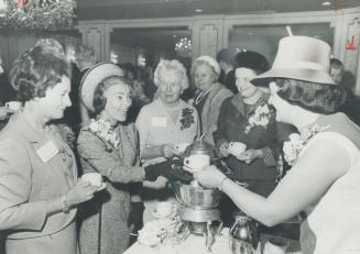 A very Conservative tea. It's tea time for Mrs. Duff Roblin, wife of the former premier of Manitoba. The reception was given for her Saturday by the w(...)
