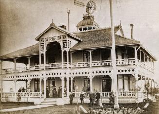 Historic photo from 1884 - Royal Canadian Yacht Club, club-house, Centre Island (1880-1904) in Toronto Island