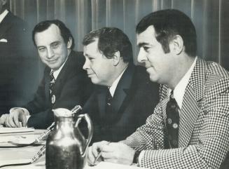 Toronto mayoralty candidates, from left, David Rotenberg, David Crombie and Tony O'Donohue
